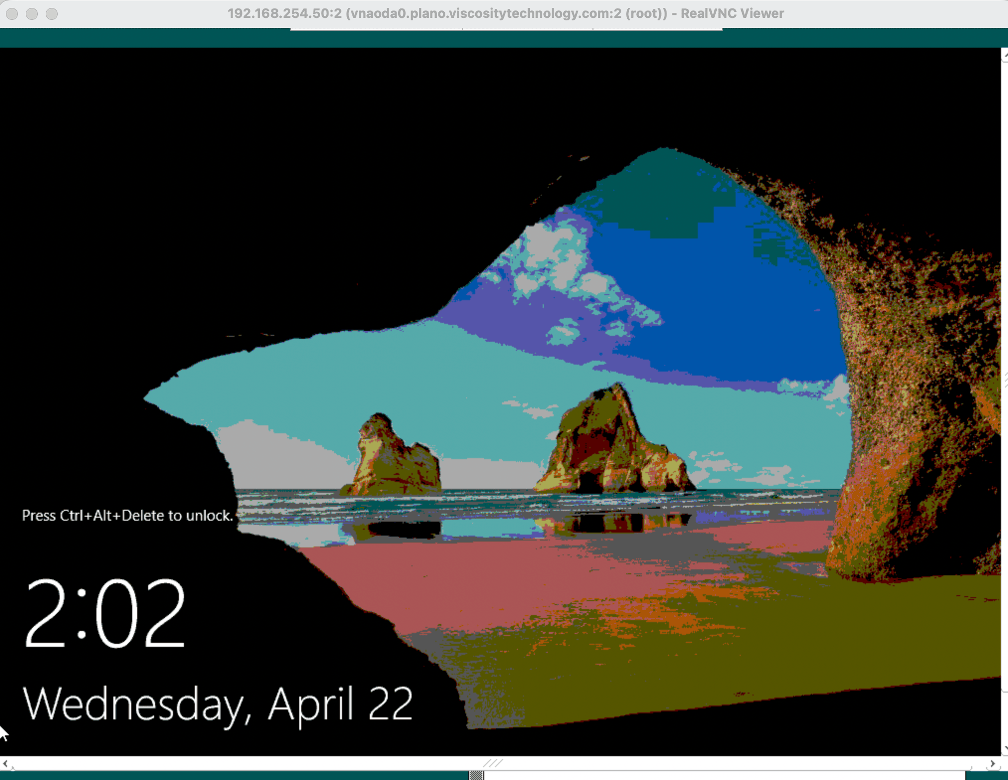 Windows Server 2022 lock screen confirming successful installation